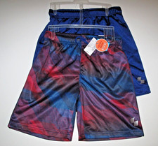 THE PLACE Boy's S 5/6 2 Pr Shorts Athletic Quick Dry Moisture Wicking Blue Red