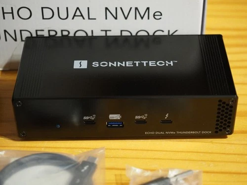 NEU Sonnet Echo Dual NVMe Thunderbolt Dock inkl. KÜHLKÖRPER bequit! ECHO-DK2M2-T