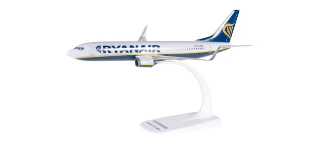 Herpa 609395 - 1/200 Snap Fit - RYANAIR BOEING 737-800 - Nuovo