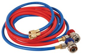 R134a 10ft Hose set with Manual Couplers FJC-6448