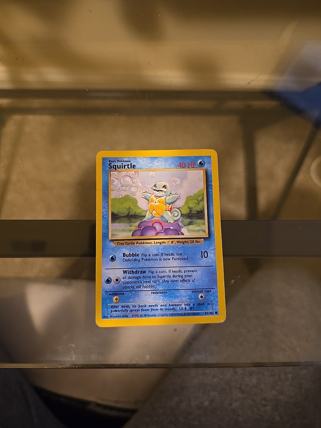 Squirtle 63/102 LP Unlimited 1999 Base Set