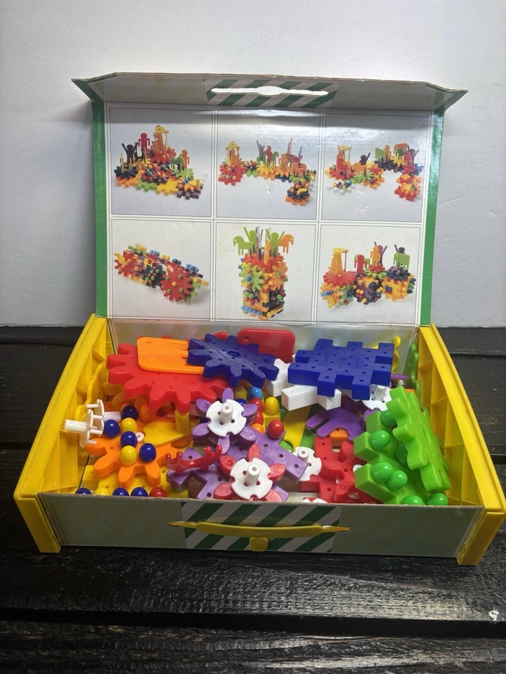 Vintage Quercetti Luna Park Gear Circus Building Toys Set  Made In Italy 1983 - Image 3 of 4