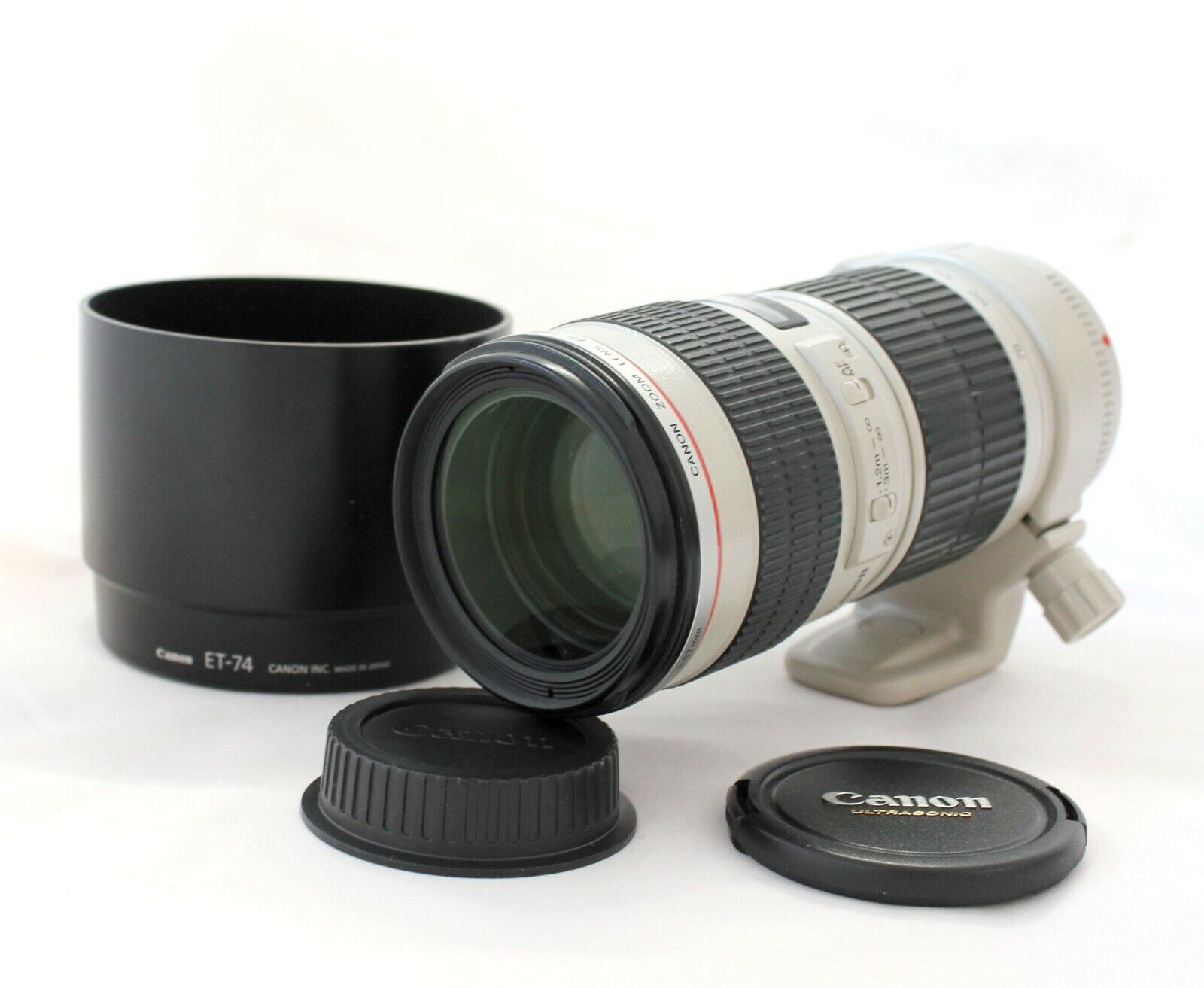 Near Mint] Canon EF 70-200mm F/4 L USM AF Zoom Lens with Hood ET 