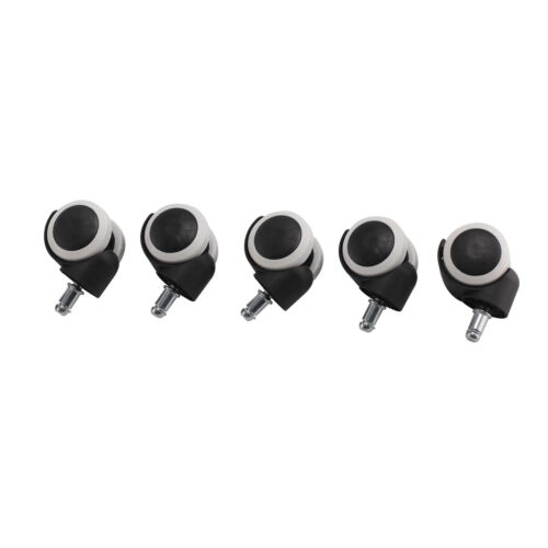 5x Twin Black Office Chair Seat Replacement Spare Double Castor Caster Wheels UK - Picture 8 of 12