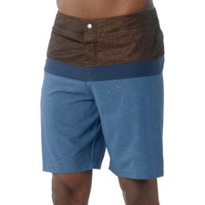prAna QUICK DRY Water STRETCH Sun UPF Long SURF BOARD Swim SHORTS Men size 38 XL
