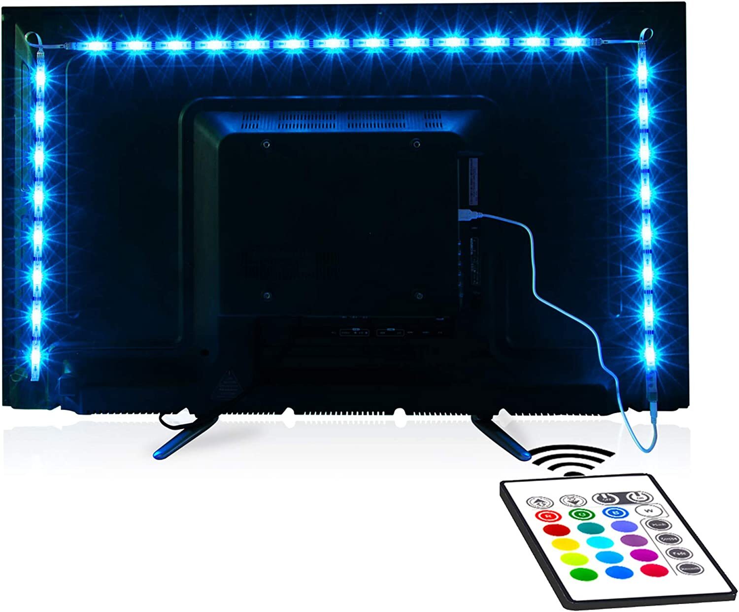 Led Strip Lights for 40-60in Tv USB Powered kit with Remote Light for Room Decor-image