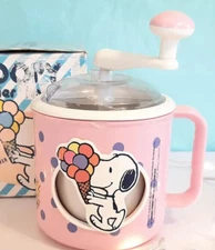 Snoopy "Donvier Land" Chillfast Hand Crank Ice Cream Maker -Vintage 1980s