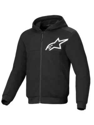 Alpinestars Chrome V2 Sport Motorcycle Hoodie Blk/White AS4200325001258 Medium - image 1 of 2