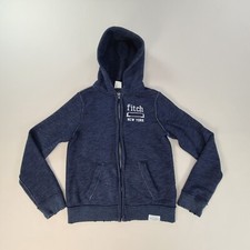 Abercrombie  Fitch Sweater Boys Medium Gray Full Zip Hoodie Kids