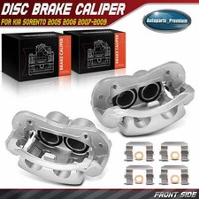 Pair Front Disc Brake Calipers With Bracket For Kia Sorento 2003-2009 581103e400