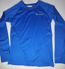 Columbia OMNI-HEAT Size L 14-16 Kid Unisex Long Sleeve Athletic Top Blue