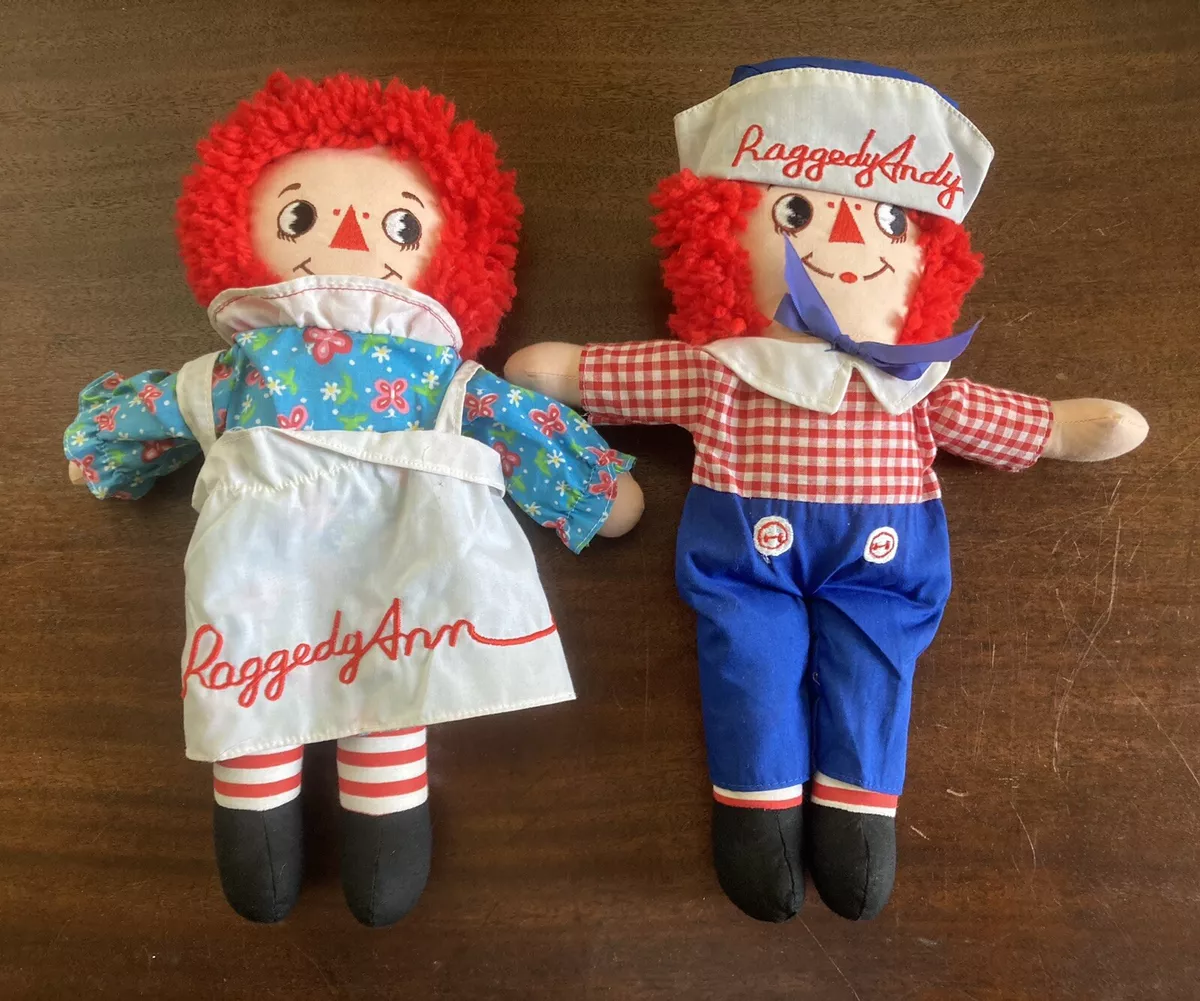 Raggedy ann and andy dolls hotsell for sale