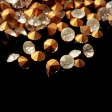 Lot 1000 3mm ss12 Czech vintage foiled crystal clear glass rhinestones