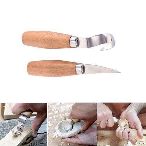 Spoon Carving Knife Woodworking Tools Wood Whittling Cutter Woodcarving Crafts - Picture 23 of 26