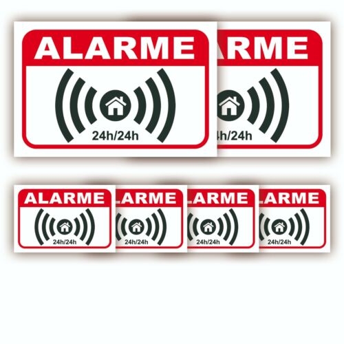 Alarme maison sticker propriété télé surveillance Autocollant vidéo surveillance - Photo 1/12