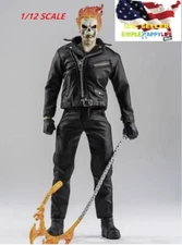 1/12 black Leather Jacket & pants set for 6" figure SHF Nota Mezco MixMax ❶USA❶