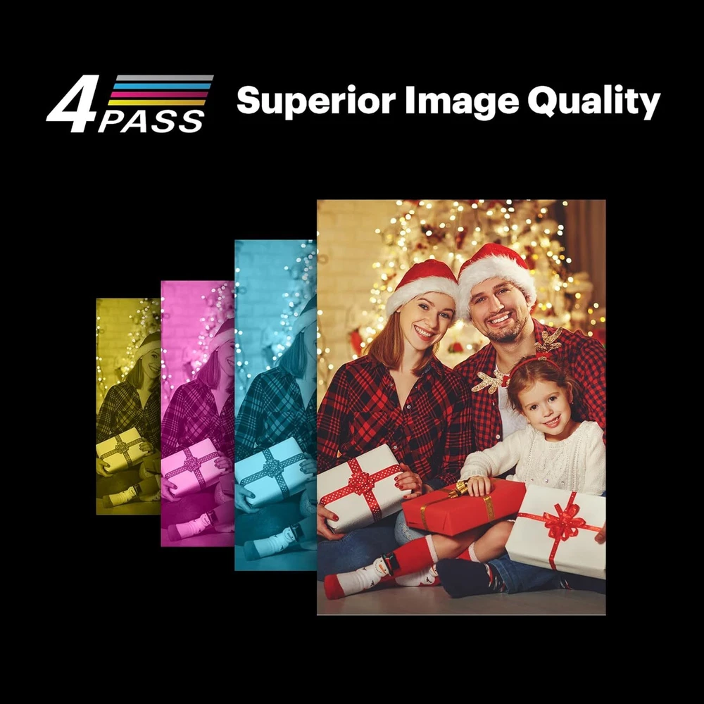 Dock plus 4PASS Instant Photo Printer (4X6 Inches) + 90 Sheets Bundle