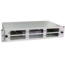Fiber enclosure  ODF Liu patch panel  2U rack mount w/6 LGX bays