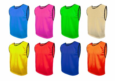 Fussballleibchen Trainingsleibchen Leibchen Sport Markierungshemd Größe S M L XL