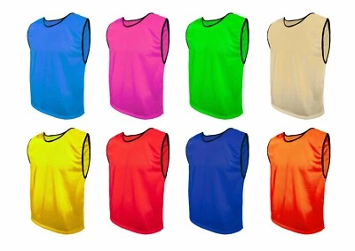 Fussballleibchen Trainingsleibchen Leibchen Sport Trikot Größe S M L XL 14-FARBE