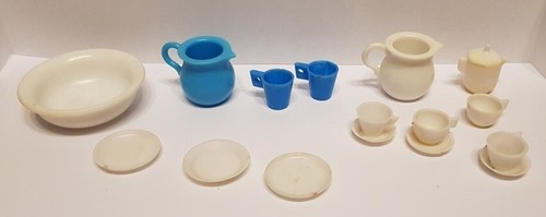 Lot De 15 Pièces Vaisselle De Poupée - Couverts Miniatures Anciens - Occasion