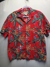 Vintage Paradise Found Hawaiin Button Up Shirt Magnum PI Tom Selleck XL 2183