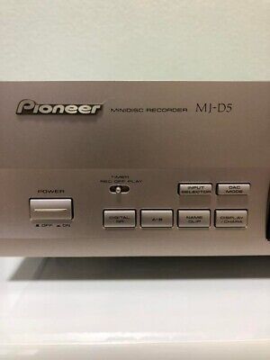 Pioneer Mini Disc Recorder Mj-D5 Vintage Audio Collectible Pioneer Mini Disc Recorder Mj-D5 Vintage Audio Collectible