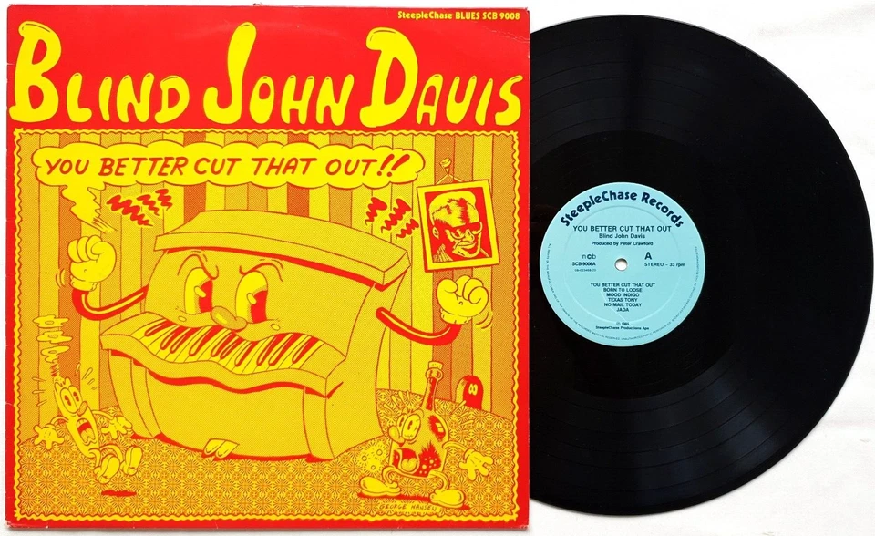 Blind John Davis-You Better Cut That Out Vinyl LP 1985 SteepleChase – SCB-9008 - Image 2 of 3