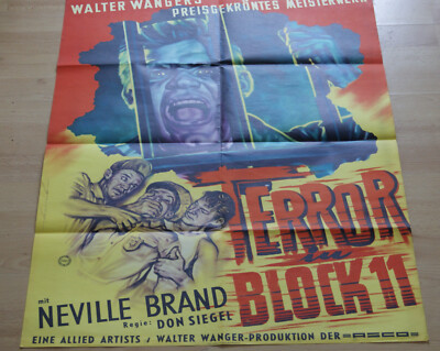 Filmplakat A1  EA  Terror in Block 11 / Riot in Cell Block 11  Neville Brand