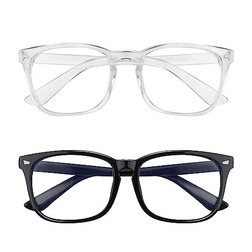 Blue Light Blocking Glasses, 2 Pack Blue Light Glasses Men, Blue Light Glasse...-image