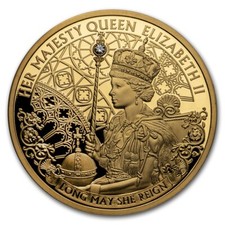 1 oz $100 Gold Queen Elizabeth II Long May She Reign 2020 Proof, B0454
