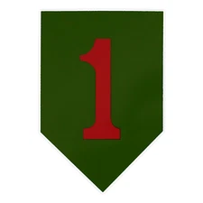 Big Red One 1st Infantry Bumper Sticker Military Vinyl Soldier Decal 5"