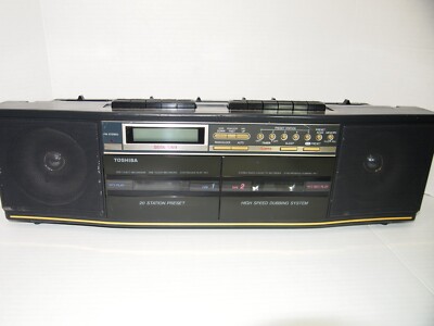 Vintage Rare RT-8538 Toshiba Digital AM/FM Stereo Dual Cassette