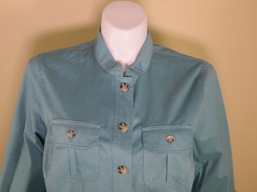 Tog Shop Petites NWOT Roll-Tab Sleeve Safari Style Jacket/Blouse Size PXL - Picture 3 of 12