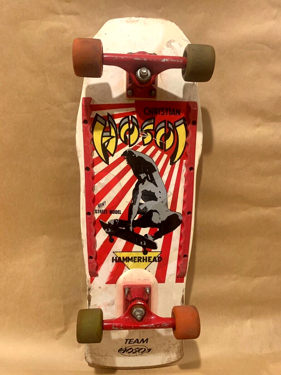 Christian Hosoi のスケートボード水色 ヴィンテージ-