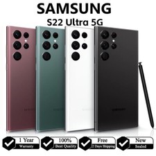 New Samsung Galaxy S22 Ultra 5G 512GB 256GB 128GB GSM CDMA Factory Unlocked US