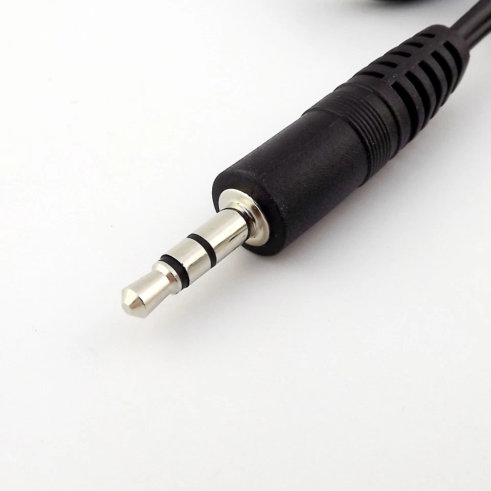 3.5mm Stereo Male To 2 RCA Male Audio AV Headphone Adapter Connector Cable 5ft - Image 2 of 4