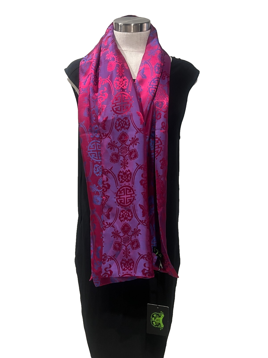 SHANGHAI TANG NWT $689 Pink/Lilac Chinois Silk/Rayon Jacquard