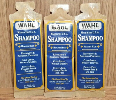 Wahl Shampoo 0.34 Ounce 10 ml 3 Pack