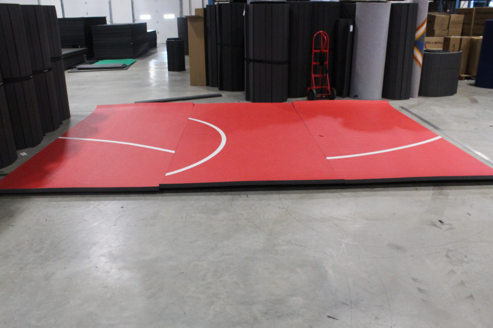 12' x 17' x 1 5/8" Dollamur FlexiRoll MMA Wrestling Mat READ