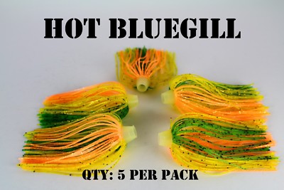PRO-TIE SKIRTS Bass,spinnerbait, Chatterbait fishing lure skirt. Qty: 5 per pack