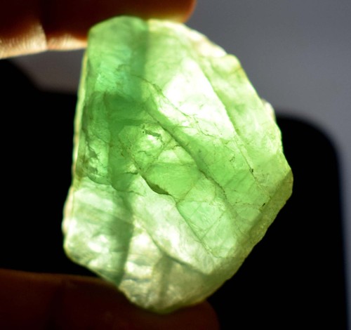Brasilianischer grüner Fluorit 279 Ct unbehandelter natürlicher Edelstein grob frisch Ankunft - Bild 6 von 10