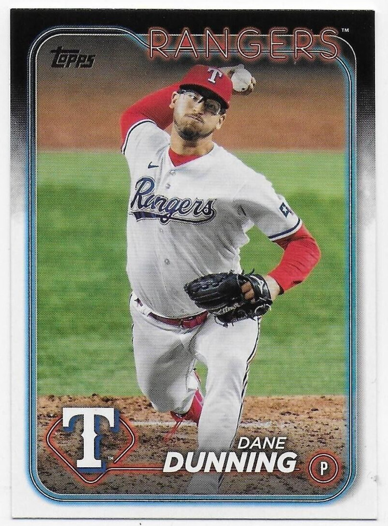 2024 Topps #348 Dane Dunning - Texas Rangers