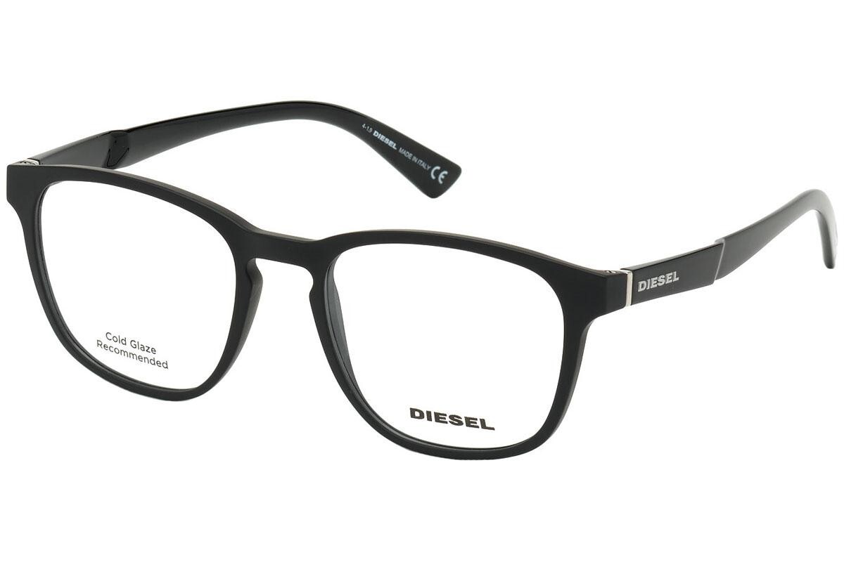 Diesel DL 5366 002 Матовая черная пластиковая оптическая оправа для очков 52-19-150 DL5366 18290₽
