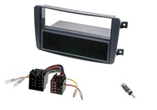 Autor Radio Blende 1 DIN SET MERCEDES C-Klasse W203 S CLK Viano Vito Adapter