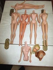 1960'S VINTAGE BARBIE DOLL BODIES TORSO LEGS ARMS PARTS TWO HEADS LOT COLLECTION