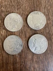 Sharp! 4 1922 D S Peace Dollars $1 Silver Coin UNC   949