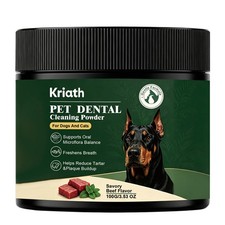 Dog Dental Powder - Teeth Cleaning Dog Dental Care Plaque Bad Breath Care