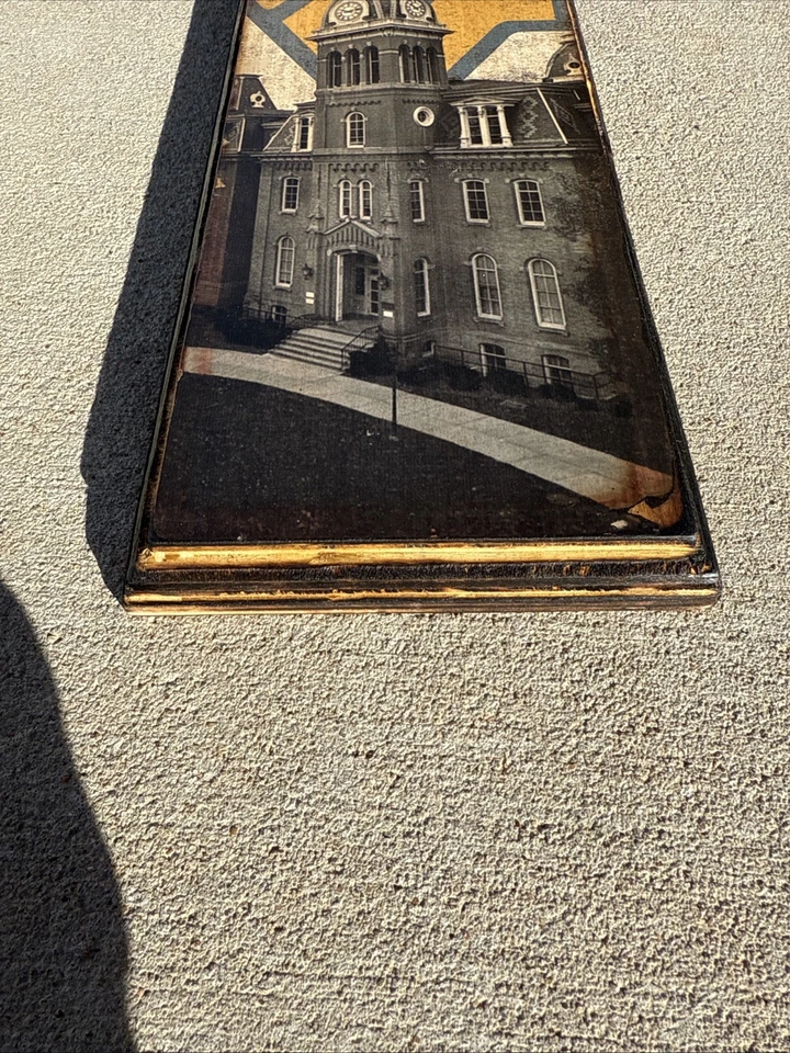 WEST VIRGINIA MOUNTAINERS Heritage Banner Wood Sign 24" x 5” Big 12 - Image 2 of 2