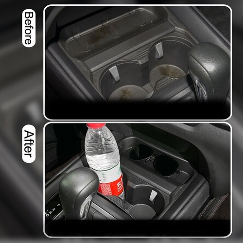 For Mazda CX-50 2023-2025 Black Center Console Water Cup Holder Box Cover Trim - Picture 2 of 8